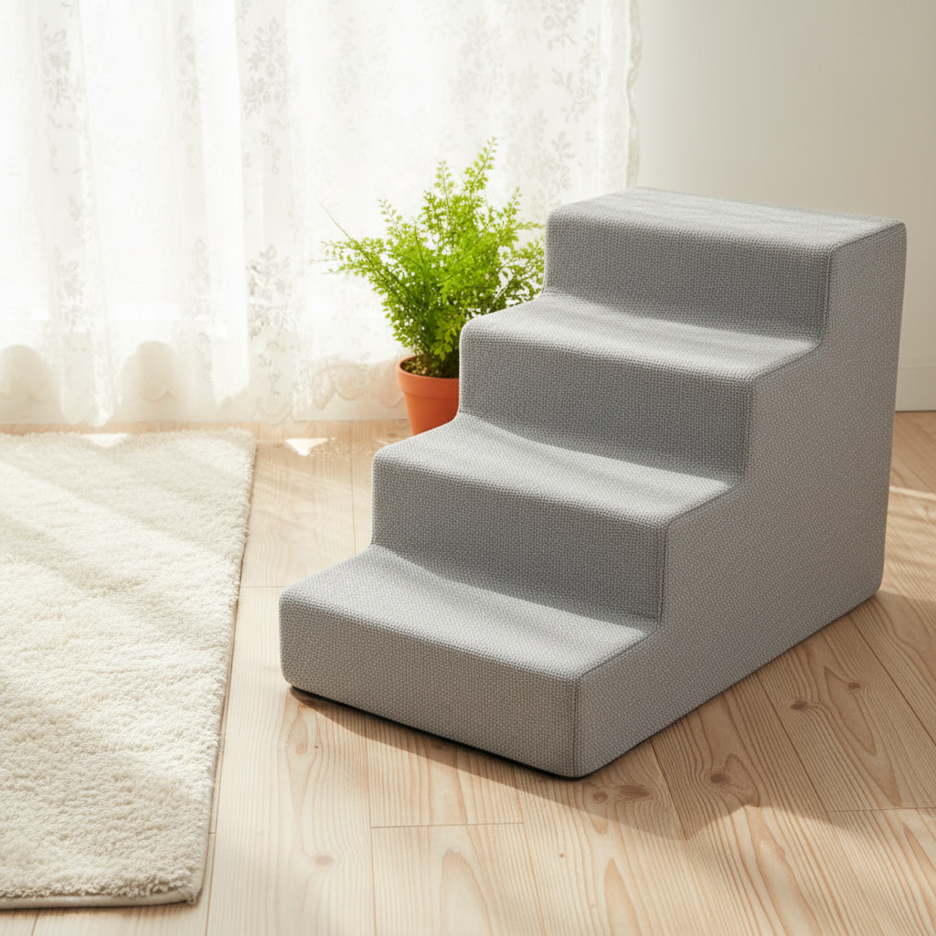 Light Grey Pet Stairs